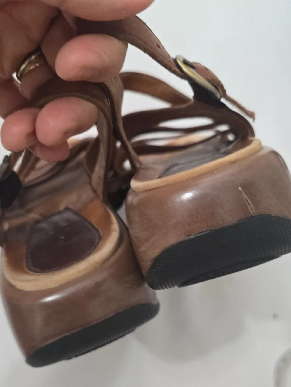 Dansko Brown Leather Strappy Slingback Sandals‎ 38